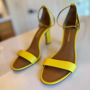 Yellow Leather ANTONIO MELANI Heels